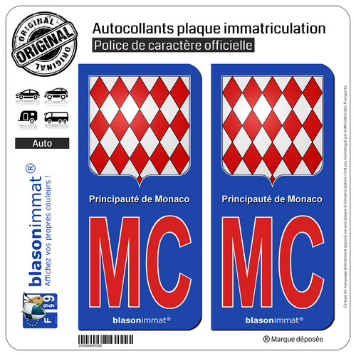 Stickers autocollant plaque - 2,