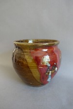 Claude Dangon Salins-Les-Bains Jura cache-pot en grès émaillé Vintage