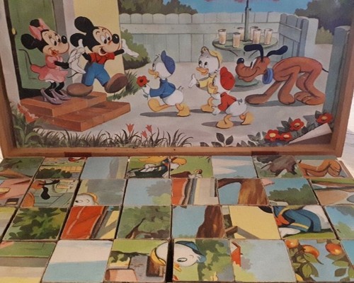 Ancien jeu cubes - jeu, disney
