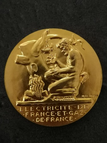 Medaille bronze edf gdf - edf,