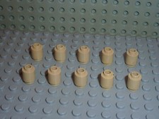10 x cylindre tan LEGO ref