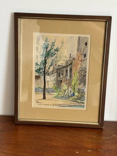 Jolie aquarelle paris vieilles - jolie,