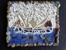 tableau marin galets éclats