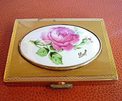 Poudrier porcelaine limoges - de,