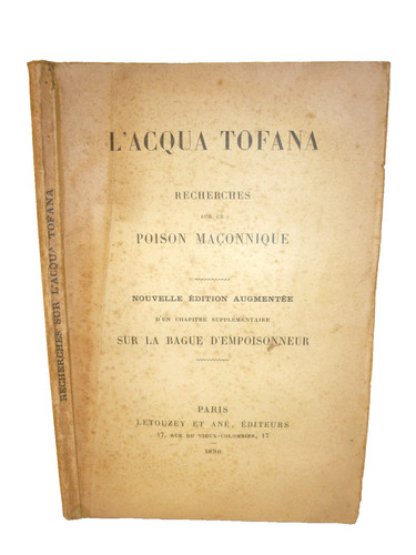 Acqua tofana poison - tofana, ce