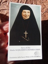 IMAGE PIEUSE RELIQUE SERVANTE DE DIEU MERE DIOMIRA CRISPI SOEUR  DIVIN AMOUR