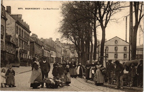 Cpa hennebont la rue - hennebont,