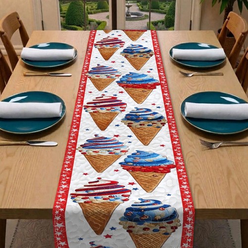 Fourth july ice cream - of, table