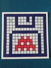 INVADER RUBIKCUBIST Carte postale MIMA 2022 FLOPPY DISK 