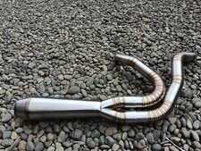 Échappement 2-1 en acier inoxydable personnalisé pour Harley Davidson Dyna FX...