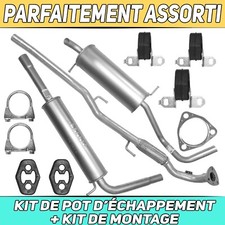 Kit de pot d’échappement Silencieux pour VW VW Polo IV 4 1.2i 9N Hayon