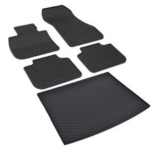 Tapis Voiture Cabine + Coffre Caoutchouc pour BMW X1 (U11) à Partir De 2022-