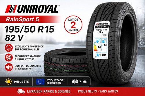 Lot pneus 195 r15 - 2, 82v