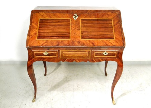 Bureau pente louis xv - pente,