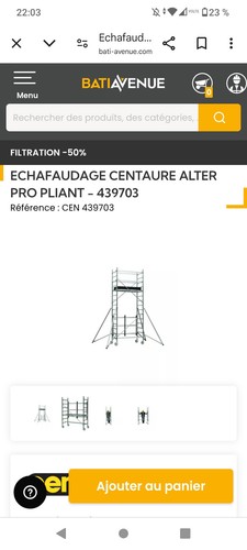 échafaudage roulant - , 5m