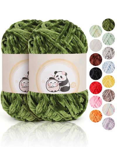 100g laine chenille douce - 100g, pour
