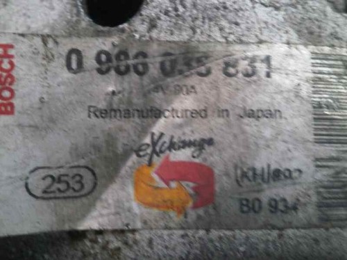 0986035831 alternateur peugeot - 0986035831,