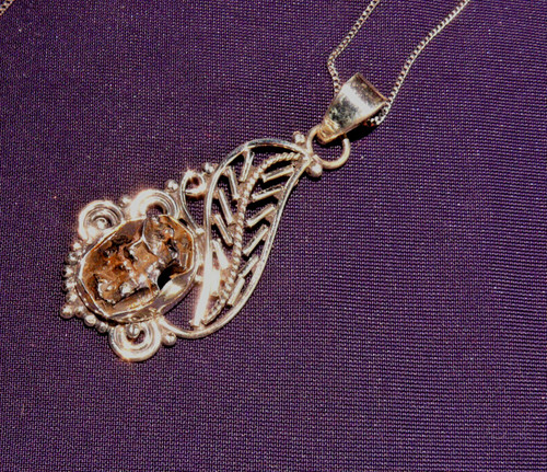 Pendentif météorite campo - pendentif,