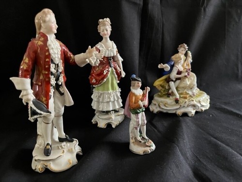 Figurines porcelaine scène - figurines,