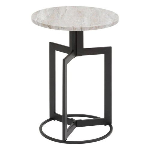 Table appoint effet marbre - table,