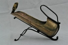 Goardère - Porte Bouteille Moderniste Design 50s' Dinanderie Cuivre & fer forgé