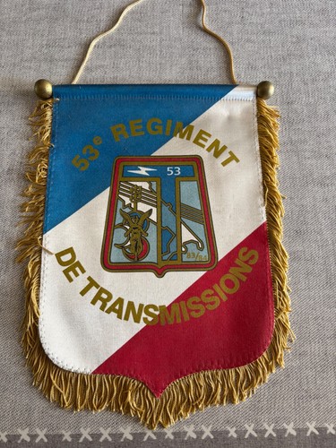 Grand fanion militaire 53e - militaire, :