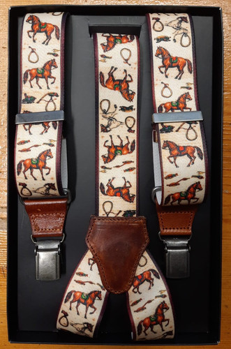 Bretelle design chevaux fond