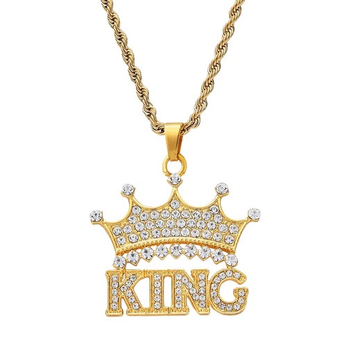Collier roi hip hop - hip, en