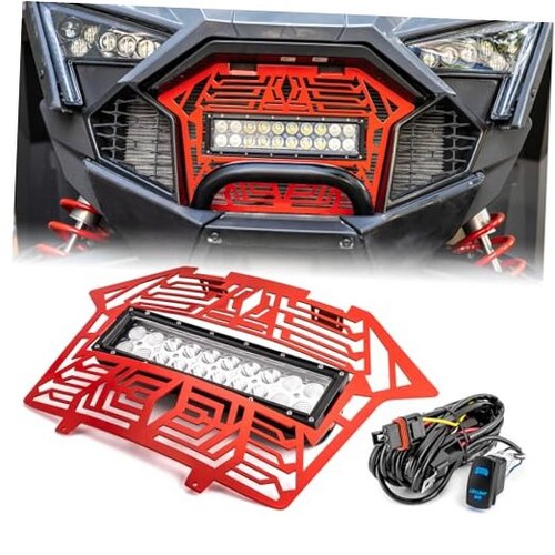Red steel front mesh - steel,