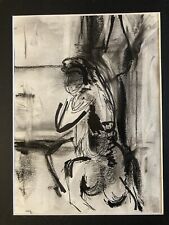 Très Beau Dessin Nu Encre  Sur Papier Femme Nue Erotique A Identifier Art