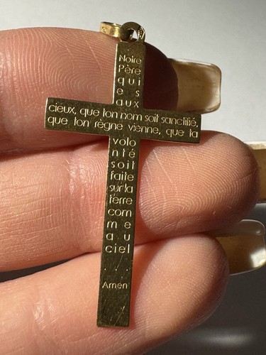 Pendentif croix 18 - croix, en