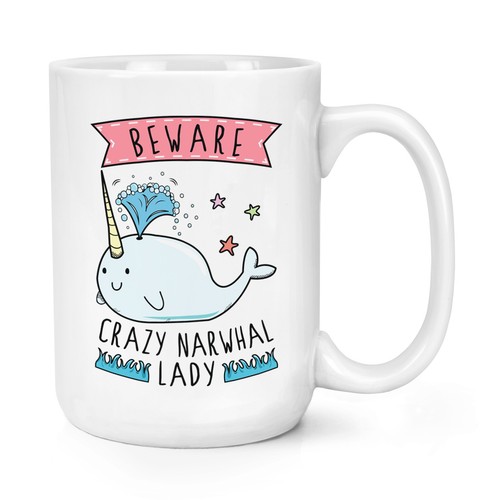 Attention fou narwhal femme - attention,