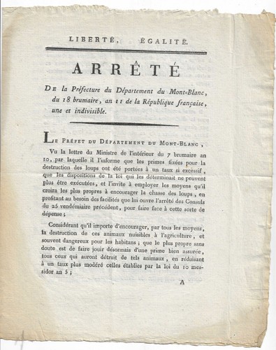 Arrêté département du - arrêté,