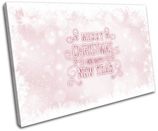 Christmas Decoration Wall Canvas ART Print XMAS Picture Gift Bokeh 07 Pink Chris