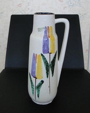 VASE Scheurich W G Pottery Modernist Mid 20 th Century Vintage Retro Fat Lava