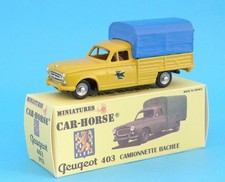 Car-Horse Peugeot 403 pick up baché Postes Ptt Jaune style Dinky cij jrd