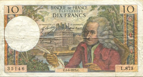 France billet francs - france,, 10