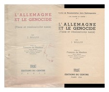 Billig, Joseph L'Allemagne Et