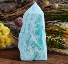 Pointe en Aragonite bleue