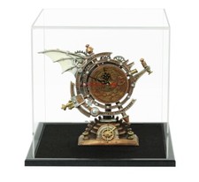 Vitrine cube socle en bois -