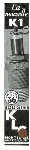 Bougies klg nouvelle - bougies,