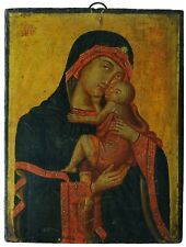 Icone Byzantine Grecque Vierge "Cambrai" Orthodoxe Russe