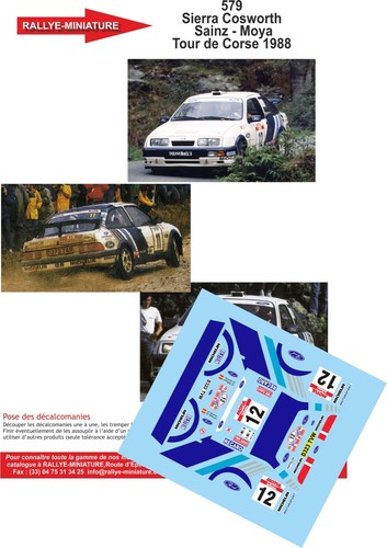 Decals ref 0579 - 1/43, sierra