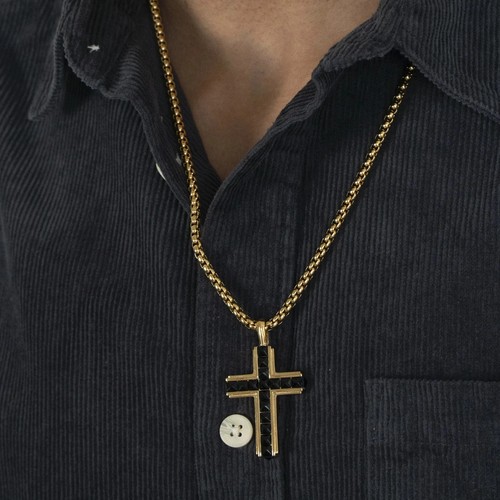 Collier homme chaîne - or, jaune