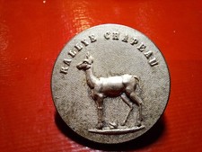 Bouton de vénerie bouton de chasse de tenue  R Chapeau , Allier