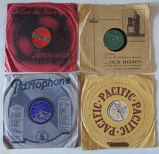 Lot de 4 disques 78 T Jeanne Manet, Tino Rossi, Émile Prud'Homme, Ray Viking