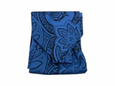 Ascot Homme Bleu Soie Foulard