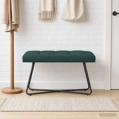 Banc avec capitonnage bouton