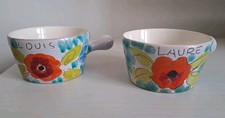 2 Tasses LOUIS LAURE céramique vintage Vallauris Marie-Christine Treinen