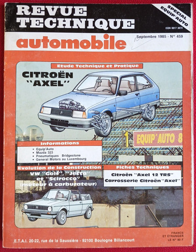 Revue technique citroën axel - technique,
